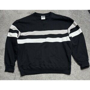 Todd Snyder x Champion Striped Popover Crewneck Sweatshirt Sz XL